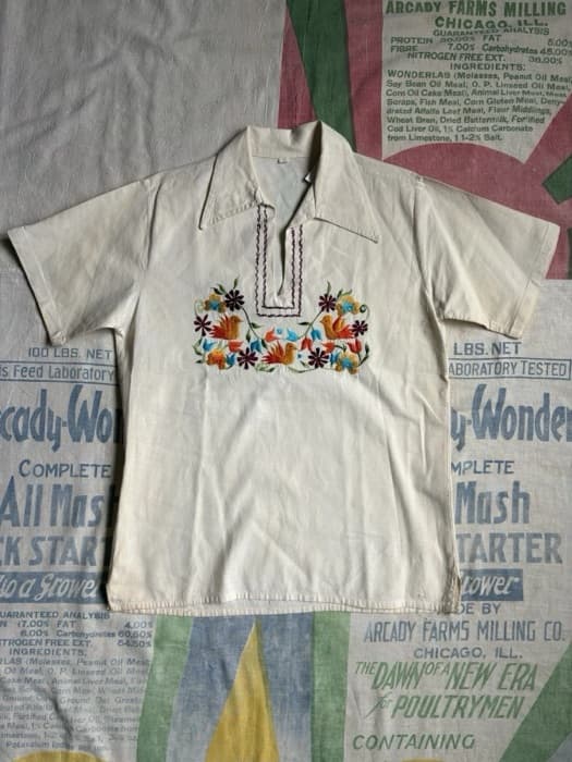 Original photo of embroidered pullover