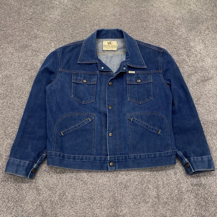 Original photo of blue denim jacket